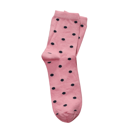 Tightology Dot Socks - Pink Navy