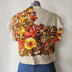 Vintage Fabric Mini Bolero Jest No 5 One of a kind