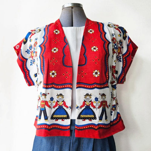 Vintage Fabric Mini Bolero Jest No 16
