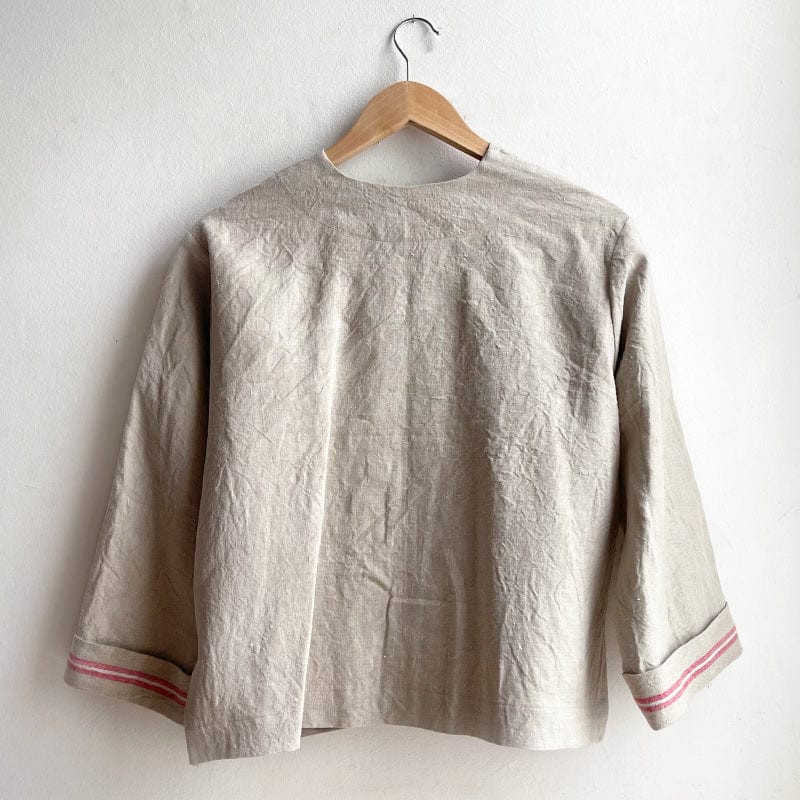 Vintage French Linen Boxy Jacket