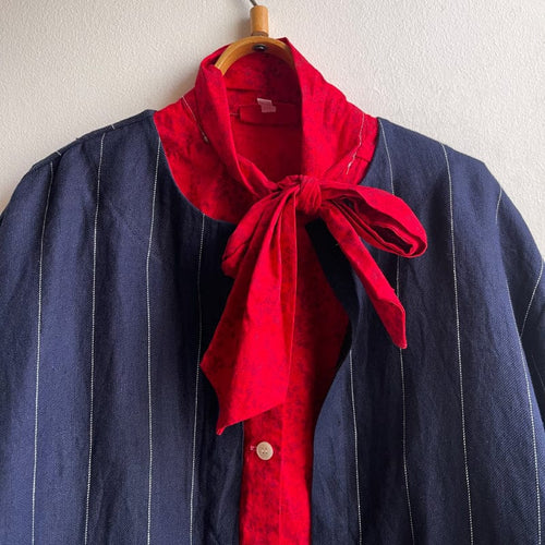 Dragstar Vintage Fabric Boxy Jacket No.7 Workwear Pin Stripe