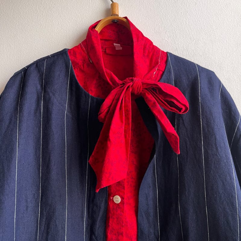 Dragstar Vintage Fabric Boxy Jacket No.7 Workwear Pin Stripe