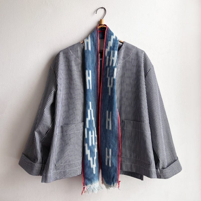 Boxy Jacket Stripe Denim