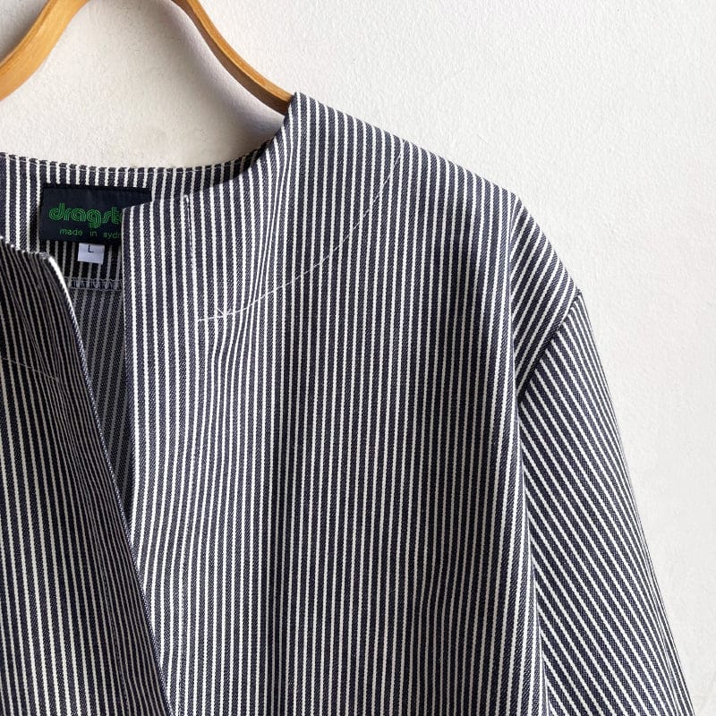 Boxy Jacket Stripe Denim