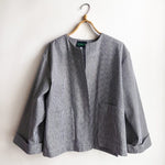 Boxy Jacket Stripe Denim