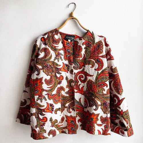 Dragstar Vintage Fabric Boxy Jacket Stunning Paisley Floral