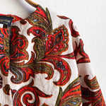 Dragstar Vintage Fabric Boxy Jacket Stunning Paisley Floral
