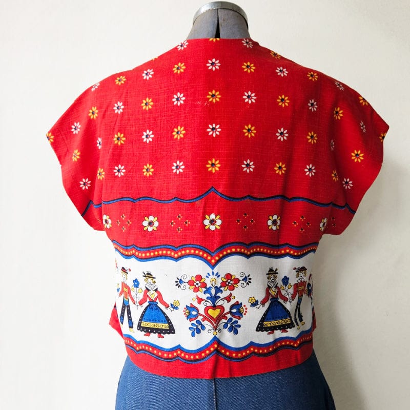 Vintage Fabric Mini Bolero Jest No 16