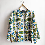 Dragstar Vintage Fabric Boxy Jacket Geometric Floral Cool Colours