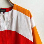 Dragstar Vintage Fabric Boxy Jacket 70s Orange Cotton