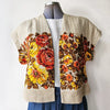 Vintage Fabric Mini Bolero Jest No 5 One of a kind