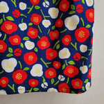 Right Box Top Cotton Red and White Flowers