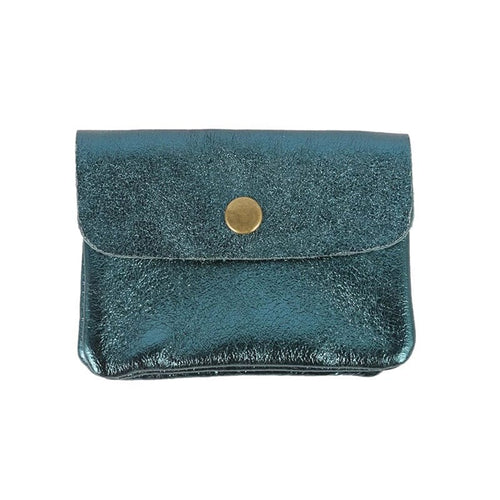 Maison Fanli Coin Purse - Metallic Emerald