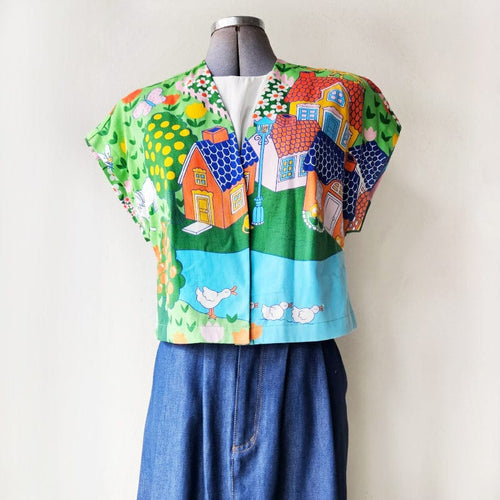 Vintage Fabric Mini Bolero Jest No 4
