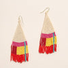 Beaded Earrings - Pyramid