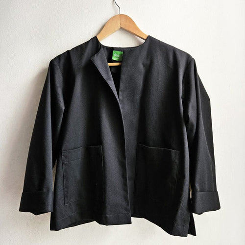 Dragstar Boxy Jacket Black Cotton Drill Australian Made