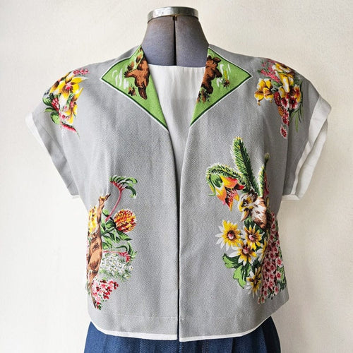 Vintage Fabric Mini Bolero Jest No 3
