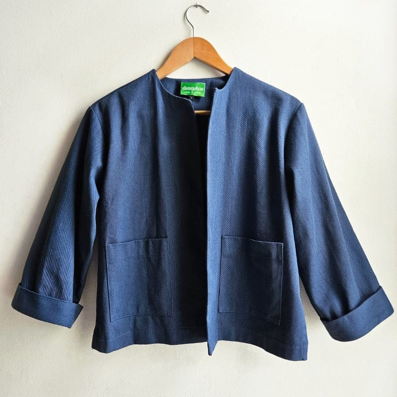 Boxy Jacket Mid Blue Heavy Drill (Limited)