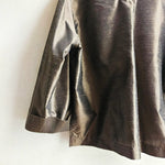Boxy  Jacket Shot Bronze Silk Taffeta