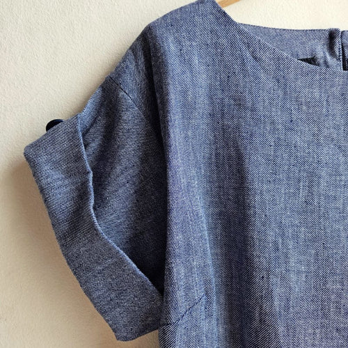 The Right Box Top Denim Look Cotton