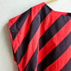Dragstar Bateau Top Diagonal Printed Cotton Red