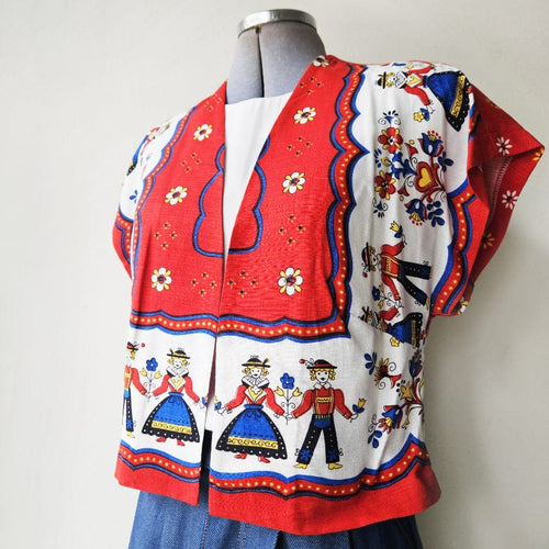 Vintage Fabric Mini Bolero Jest No 16
