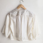 Bolero White/Silver Floral B - M/12 (ONE OFF)