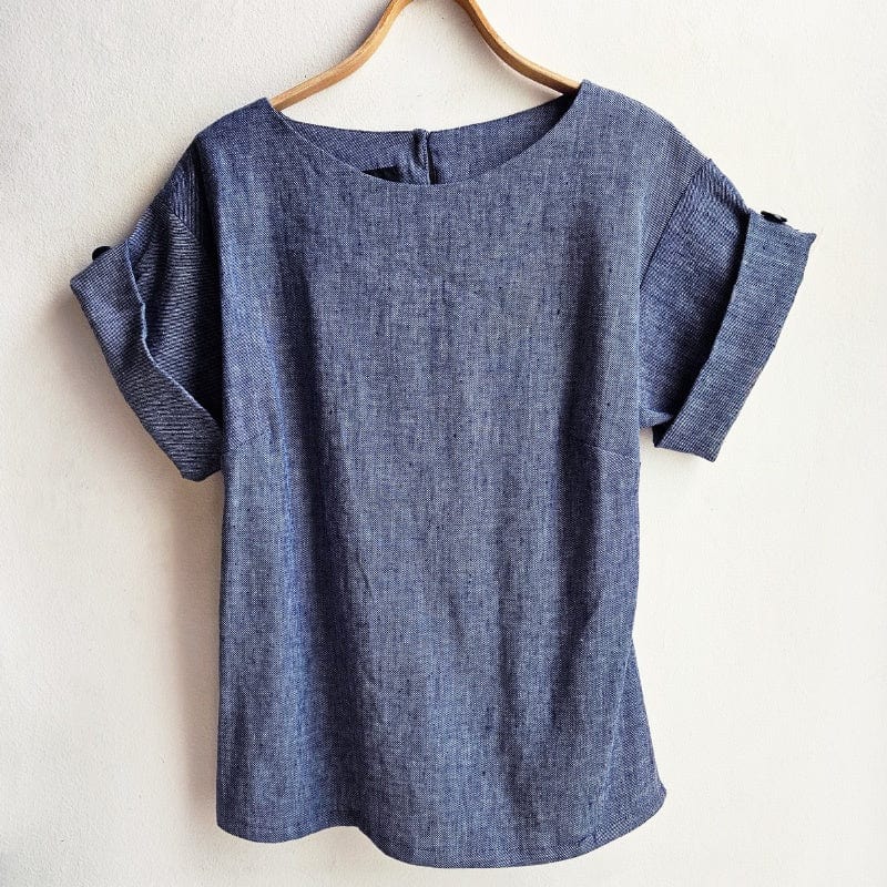 The Right Box Top Denim Look Cotton