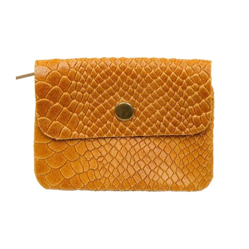 Maison Fanli Coin Purse - Snake Mustard