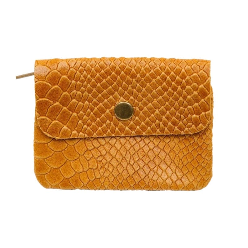 Maison Fanli Coin Purse - Snake Mustard