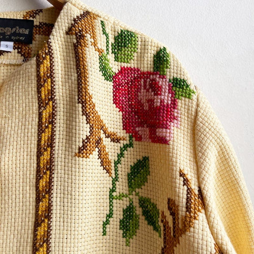 Special Dragstar Vintage Fabric Hand Embroidered Boxy Jackets
