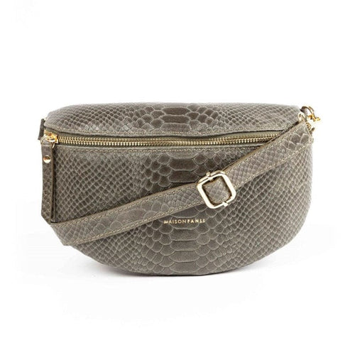 Maison Fanli Bum Bag - Snake Khaki