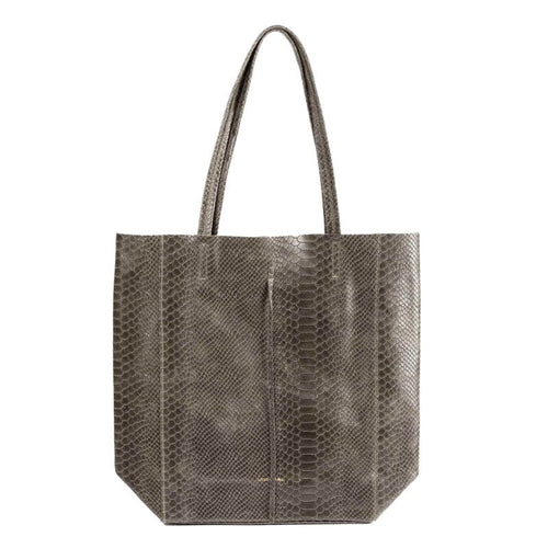 Maison Fanli Large Tote Bag - Snake Khaki