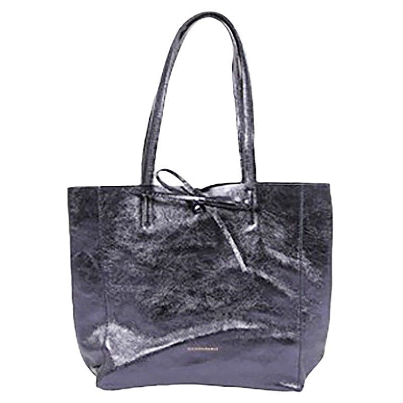 Maison Fanli Large Tote - Metallic Marine