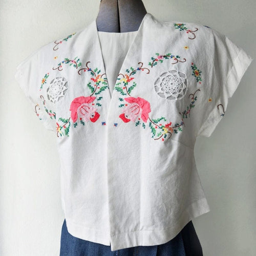 Vintage Fabric Mini Bolero Jest No 14
