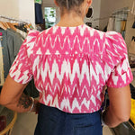 Todays the Day Shirt Red Cream IKAT
