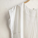 Dragstar Bateaux Cream Silk Crepe De Chine Top