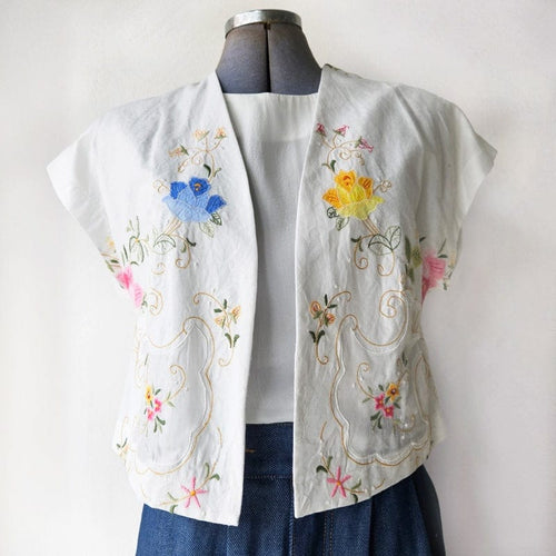 Vintage Fabric Mini Bolero Jest No 8