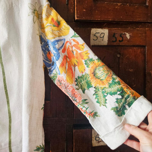 Dragstar Vintage Fabric Australian Botanical Boxy Jacket 2A Small