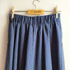 Dragstar Gathered Cotton Skirt - Stripe