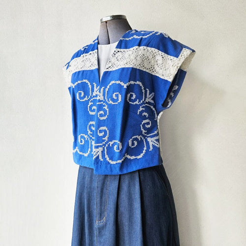 Vintage Fabric Mini Bolero Jest No 15
