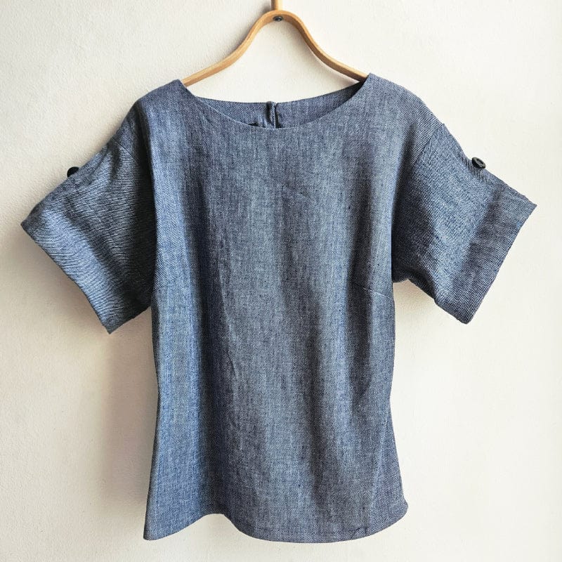 The Right Box Top Denim Look Cotton