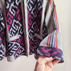 One off Boxy Jacket Ikat Burgundy Large