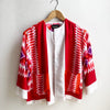 Vintage Boxy Jacket Small 70 Scandi Reds one off