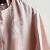 Vintage Fabric Boxy Jacket MEDIUM Baby Pink Damask