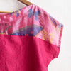 Two Tone Vintage Silk Top Medium Pinks