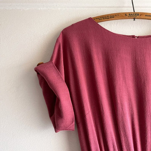Dragstar Favourite Frock - Plum Linen Blend