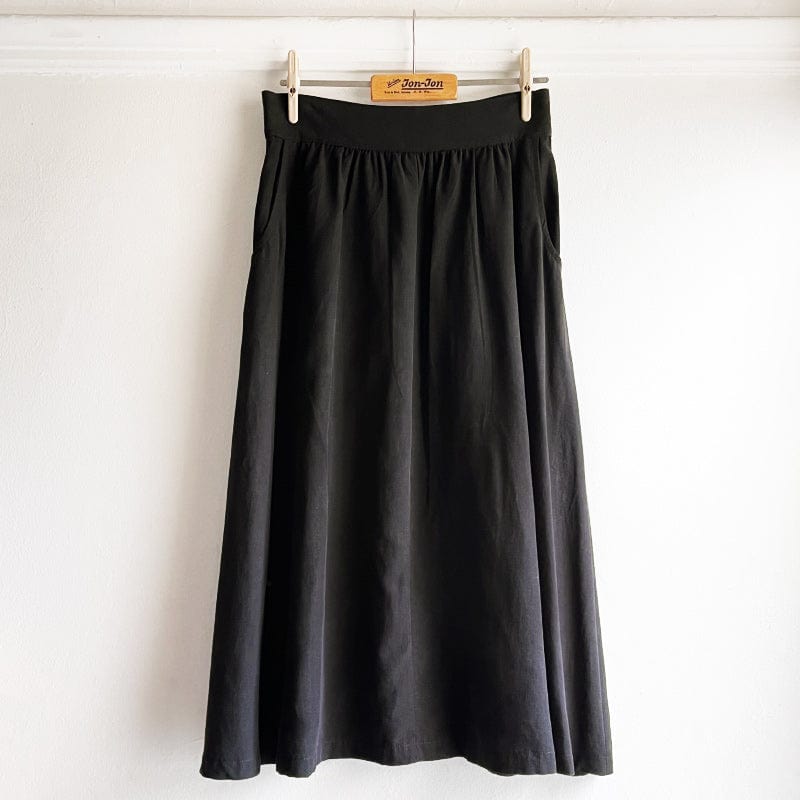 Miranda Middie Skirt - Black Tencel