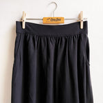 Miranda Middie Skirt - Black Tencel