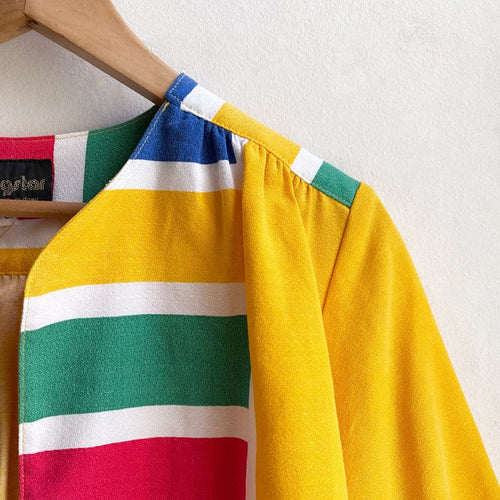 Bolero Primary Colour Block Print L/14 (ONE OFF)